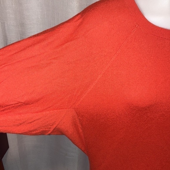 XS loft red . sweater . batwing . tie neck Ann Taylor loft collection - Picture 5 of 7